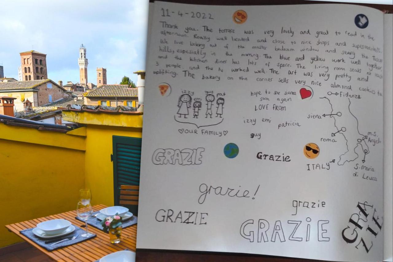 Un Terrazzo Sulla Magia Apartment Siena Bagian luar foto